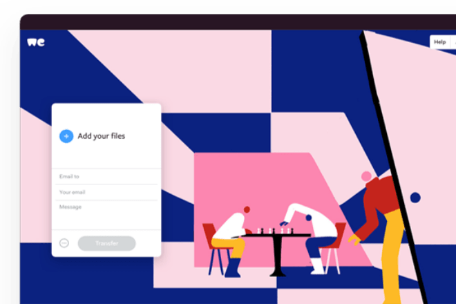 WeTransfer lets you transfer up to 2GB files for free and without making an account. 