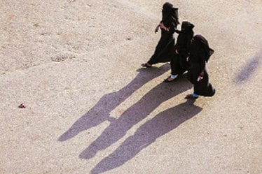 A file photo of women clad in burqas in the Charminar area of Hyderabad (Bloomberg)