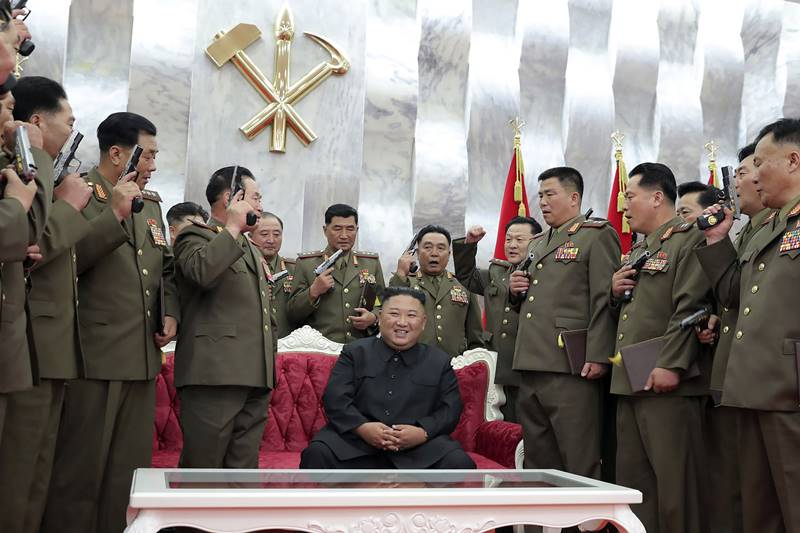 North Korea War Anniversary, North Korea, North Korea leader Kim Jong Un, Day of Victory in the Great Fatherland Liberation War, Korean War armistice, Paektusan, commemorative pistols, kim images