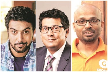 Chef Ranveer Brar, Sameer Aggarwal, CEO, Best Price, Walmart India, Saurabh Kumar, founder, Grofers (L-R)