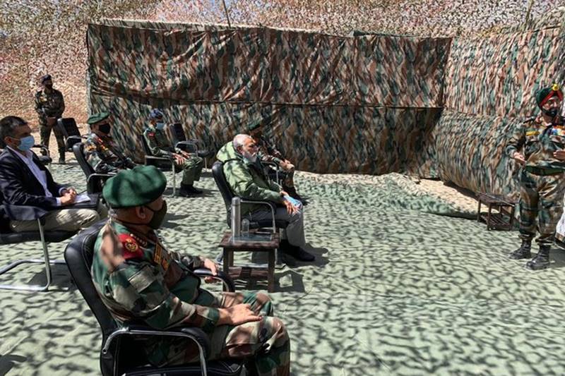Modi in Ladakh, Narendra Modi, Modi in Ladakh pics, CDS Bipin Rawat, Ladakh leh, India China news latest updates