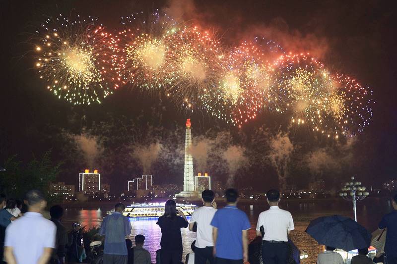 North Korea War Anniversary, North Korea, North Korea leader Kim Jong Un, Day of Victory in the Great Fatherland Liberation War, Korean War armistice, Paektusan, commemorative pistols, kim images
