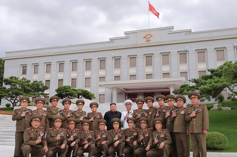 North Korea War Anniversary, North Korea, North Korea leader Kim Jong Un, Day of Victory in the Great Fatherland Liberation War, Korean War armistice, Paektusan, commemorative pistols, kim images