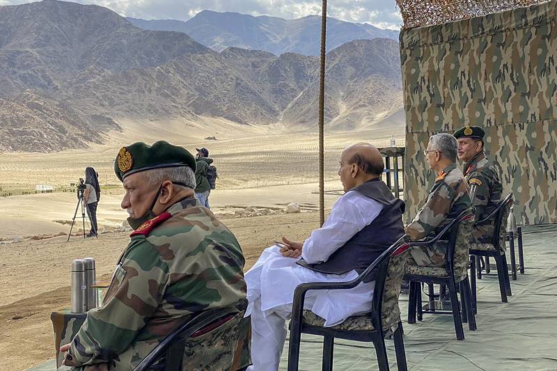 rajnath singh, rajnath singh ladakh, rajnath singh in ladakh, rajnath singh china ladakh, india, china, india china border standoff, LAC standoff