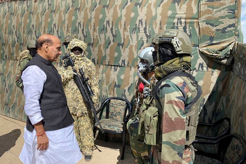 rajnath singh, rajnath singh ladakh, rajnath singh in ladakh, rajnath singh china ladakh, india, china, india china border standoff, LAC standoff