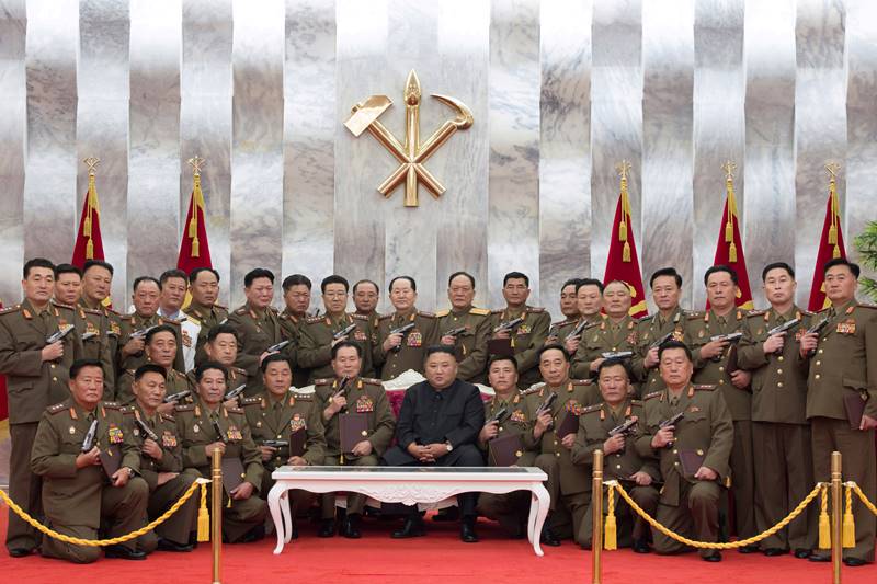 North Korea War Anniversary, North Korea, North Korea leader Kim Jong Un, Day of Victory in the Great Fatherland Liberation War, Korean War armistice, Paektusan, commemorative pistols, kim images