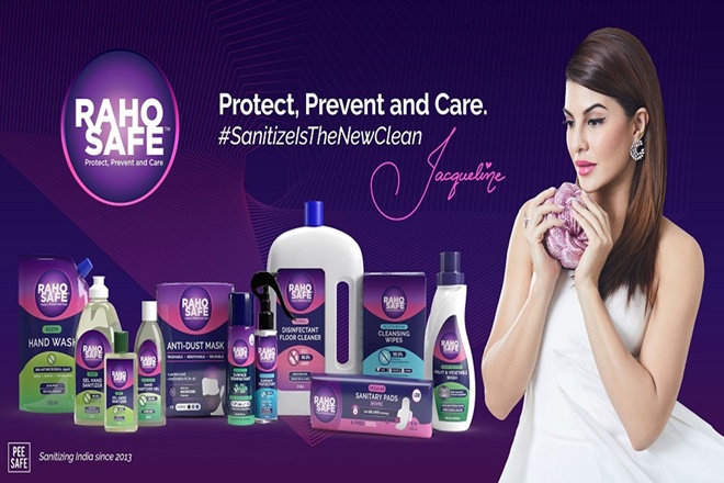 The Raho Safe range includes alcohol-based hand sanitizer, surface disinfectant, surface protectants, face masks among others