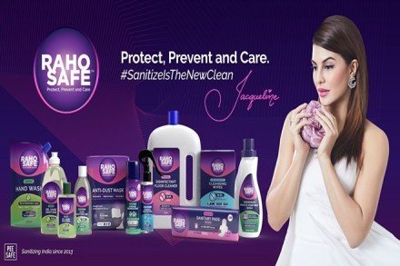 The Raho Safe range includes alcohol-based hand sanitizer, surface disinfectant, surface protectants, face masks among others