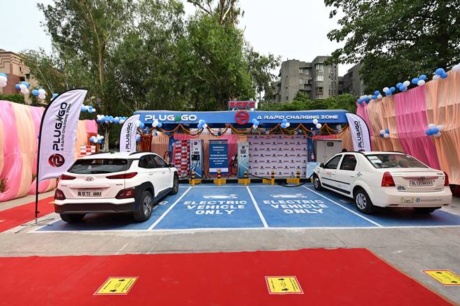 PlugNgo EV charging station delhi