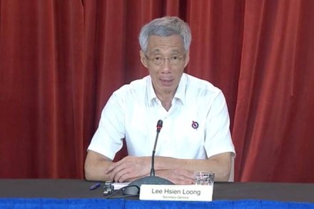 Singapore's Prime Minister Lee Hsien Loong and Secretary-General of the People's Action Party, speaks at a virtual press conference following the general elections in Singapore, in this still frame obtained from social media video July 11, 2020. PEOPLE'S ACTION PARTY /via REUTERS THIS IMAGE HAS BEEN SUPPLIED BY A THIRD PARTY. MANDATORY CREDIT. NO RESALES. NO ARCHIVES. MUST ON SCREEN COURTESY PEOPLE'S ACTION PARTY Singapore's Prime Minister Lee Hsien Loong and Secretary-General of the People's Action Party, speaks at a virtual press conference following the general elections in Singapore, in this still frame obtained from social media video July 11, 2020. PEOPLE'S ACTION PARTY /via REUTERS THIS IMAGE HAS BEEN SUPPLIED BY A THIRD PARTY. MANDATORY CREDIT. NO RESALES. NO ARCHIVES. MUST ON SCREEN COURTESY PEOPLE'S ACTION PARTY