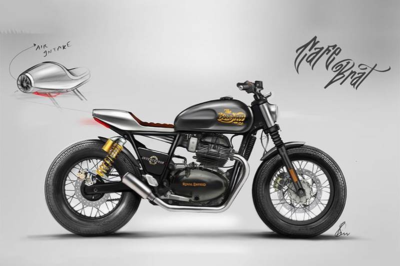Last but certainly not the least, this creation is called the 'Cafe Brat'. As cool as the name sounds, the bike looks equally interesting with chopped off front and rear fenders. The bike sports a single saddle and its tail end will remind you of Ducati Diavel with an unswept design. Trimmed exhaust unit and chunky tyres at both ends make for other key visual highlights. (Image source: The Bike Shed - Facebook)