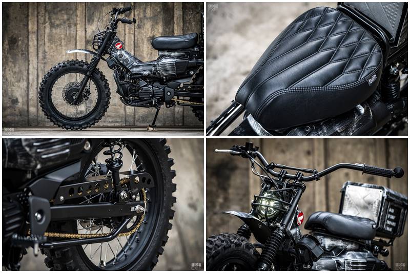 Thailand's K-Speed have had a go on the Super Cub and Honda Monkey before with spectacular results, so it shows they know what they're doing with this build. Customised in just 10 days, this CT125 was built as a prototype to develop new parts and in the process make it stand out from other CTs. (Source: Bikeexif)