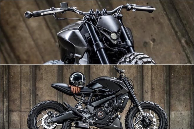 Monday Blues killer! This mean-looking modified Bajaj Dominar is called ‘Diablo Cyclops’ for a reason