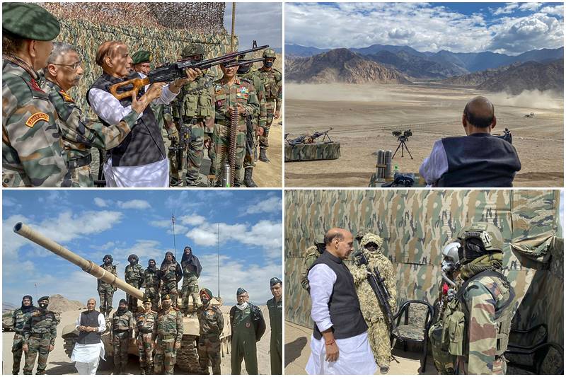 rajnath singh, rajnath singh ladakh, rajnath singh in ladakh, rajnath singh china ladakh, india, china, india china border standoff, LAC standoff