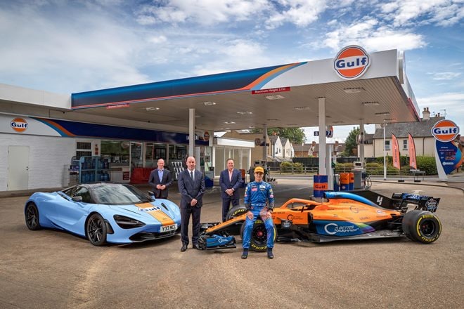 Gulf Oil returns to F1! To be preferred lubricant supplier for McLaren starting 2021