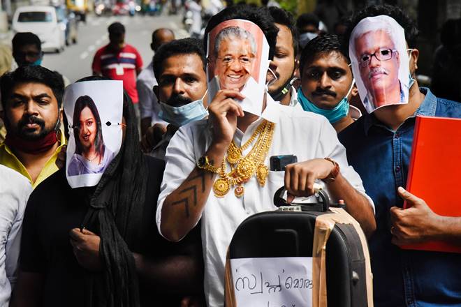 gold smuggling, Kochi, Thiruvananthapuram, Kerala, Kerala gold smuggling case, Swapna Suresh, Sandeep Nair, Bengaluru, Pinarayi Vijayan, LDF government, COVID-19 Customs (Preventive) Division, CPI(M), Taluk hospital, Aluva, Ernakulam gold smuggling, Kochi, Thiruvananthapuram, Kerala, Kerala gold smuggling case, Swapna Suresh, Sandeep Nair, Bengaluru, Pinarayi Vijayan, LDF government, COVID-19 Customs (Preventive) Division, CPI(M), Taluk hospital, Aluva, Ernakulam