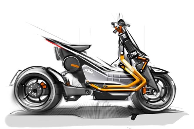 Upcoming KTM all-electric scooter may look like this: Likely to be based on Bajaj Chetak