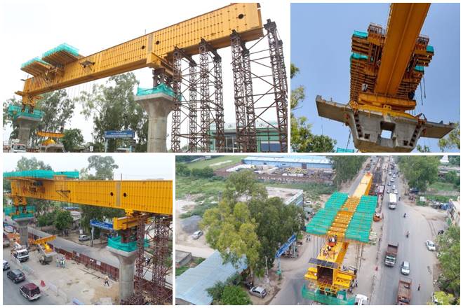 The first precast segment for the Delhi-Ghaziabad-Meerut RRTS corridor has been launched at P382 between Guldhar and Duhai.