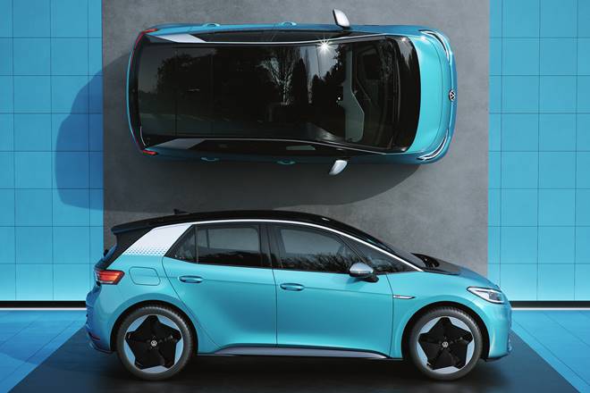 volkswagen id3, electric car