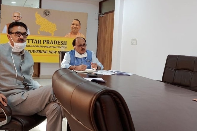 The CEO of Rheinmetall Electronics Division, Susanne Wiegand, and the CEO of Rheinmetall Air Defense, Fabian Ochsner held a video conference with UP’s investment and promotion of MSME minister Siddharth Nath Singh over the proposed investment in the state. The CEO of Rheinmetall Electronics Division, Susanne Wiegand, and the CEO of Rheinmetall Air Defense, Fabian Ochsner held a video conference with UP’s investment and promotion of MSME minister Siddharth Nath Singh over the proposed investment in the state.