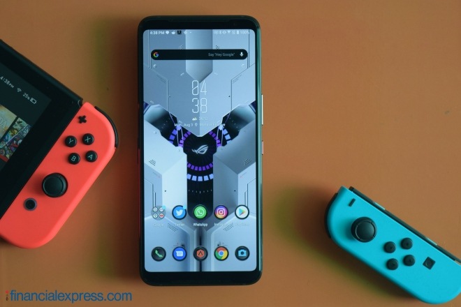 The base model of the ROG Phone 3 with 8GB of RAM and 128GB storage has been launched in India at Rs 49,999. (Photo credit: Saurabh Singh/Financial Express)