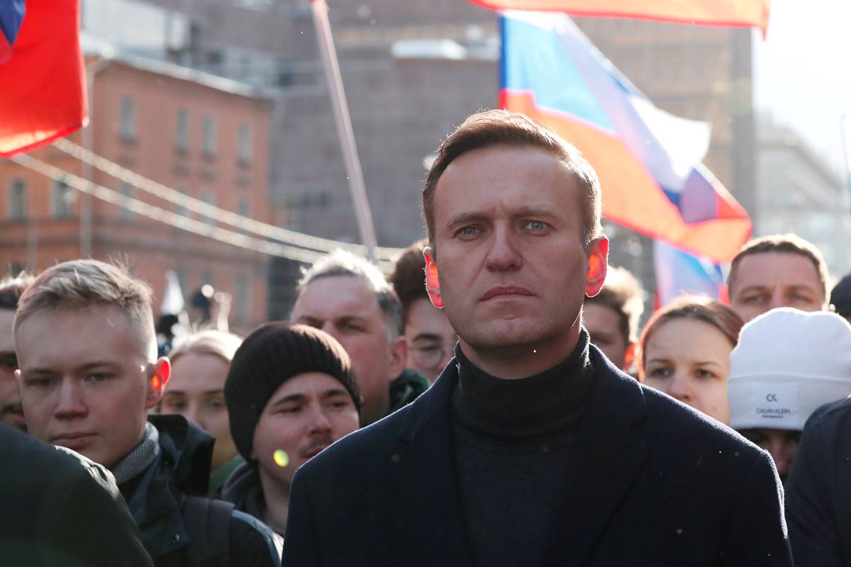 Russian opposition politician Alexei Navalny takes part in a rally in Moscow, Russia February 29, 2020. (Courtesy: Reuters /File Photo) Russian opposition politician Alexei Navalny takes part in a rally in Moscow, Russia February 29, 2020. (Courtesy: Reuters /File Photo)