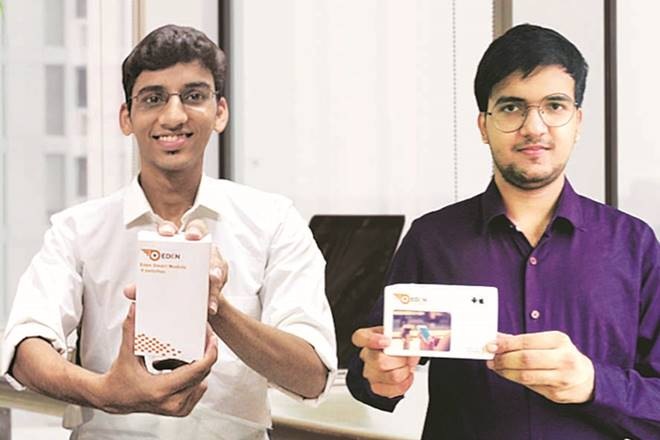 Eden founders Pranjal Kacholia (L) and Divyansh Mathur