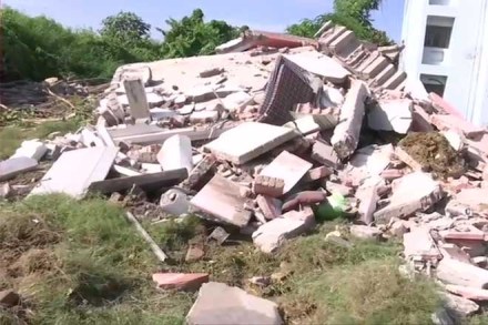 Illegal property owned by Mukhtar Ansari in Lucknow demolished. 