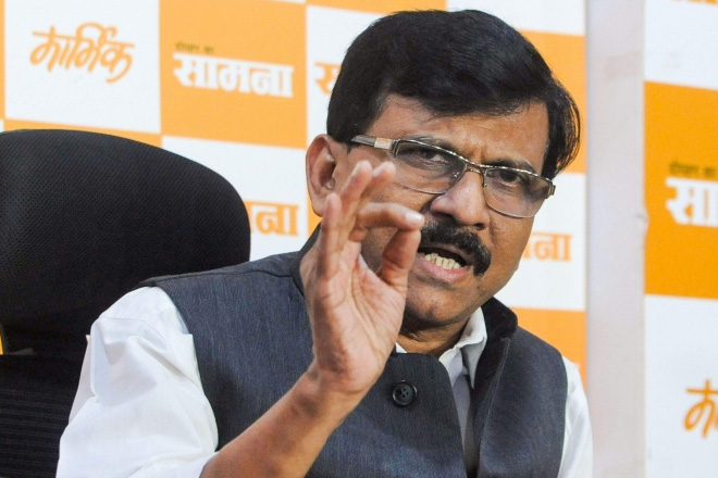 Shiv Sena leader and Rajya Sabha MP Sanjay Raut. (File pic)