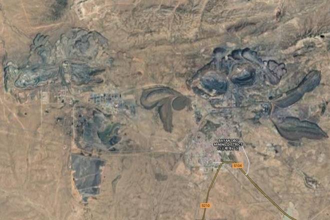 Bayan Obo in China's Inner Mongolia province/Google Maps Bayan Obo in China's Inner Mongolia province/Google Maps