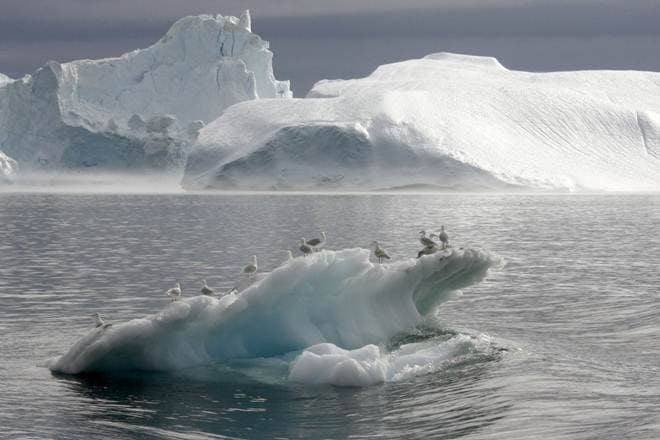 Ice sheets will continue to melt going forward, even if humans are able to contain climate change. Ice sheets will continue to melt going forward, even if humans are able to contain climate change.