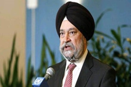 Civil aviation minister of state Hardeep Puri.