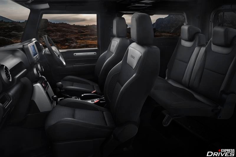 The all-new Mahindra Thar will be launched in two versions namely AX and LX. While the AX version is targeted at off-road junkies, the LX will attract lifestyle-oriented buyers and hence, comes with more creature comforts. While the AX version gets a fixed soft top along with side-facing rear seats, the more premium LX version offers bits like 18-inch alloy wheels, LED DRLs, 7.0-inch touchscreen infotainment system and a tyre pressure monitoring system as well.