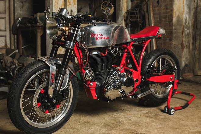 modified royal enfield classic 500 vajra