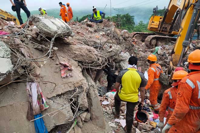 16 dead in Raigad building collapse. 