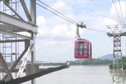 the state government of Assam has inaugurated a 1.8 km ropeway across the river Brahmaputra and described it as the country's longest river ropeway.  the state government of Assam has inaugurated a 1.8 km ropeway across the river Brahmaputra and described it as the country's longest river ropeway.