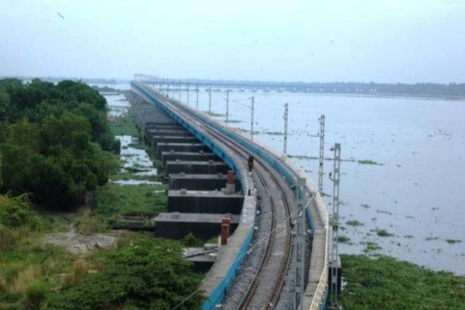The Vallarpadam Rail Bridge of Indian Railways, located in the state of Kerala is 4.62 Km long