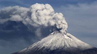 Villagers were advised to stay 5 kilometers (3.1 miles) from the crater's mouth.