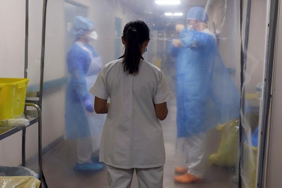 While at least 10 per cent of French intensive care beds are now occupied with COVID patients, Veran said they're far from saturation. While at least 10 per cent of French intensive care beds are now occupied with COVID patients, Veran said they're far from saturation.