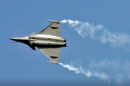 "A Rafale (warplane) based at Saint-Dizier, intervening to assist an airline which had lost contact, was allowed to break the sound barrier to join the airplane in trouble. It broke the sound barrier east of Paris," army spokesman colonel Stephane Spet said in a statement. "A Rafale (warplane) based at Saint-Dizier, intervening to assist an airline which had lost contact, was allowed to break the sound barrier to join the airplane in trouble. It broke the sound barrier east of Paris," army spokesman colonel Stephane Spet said in a statement.