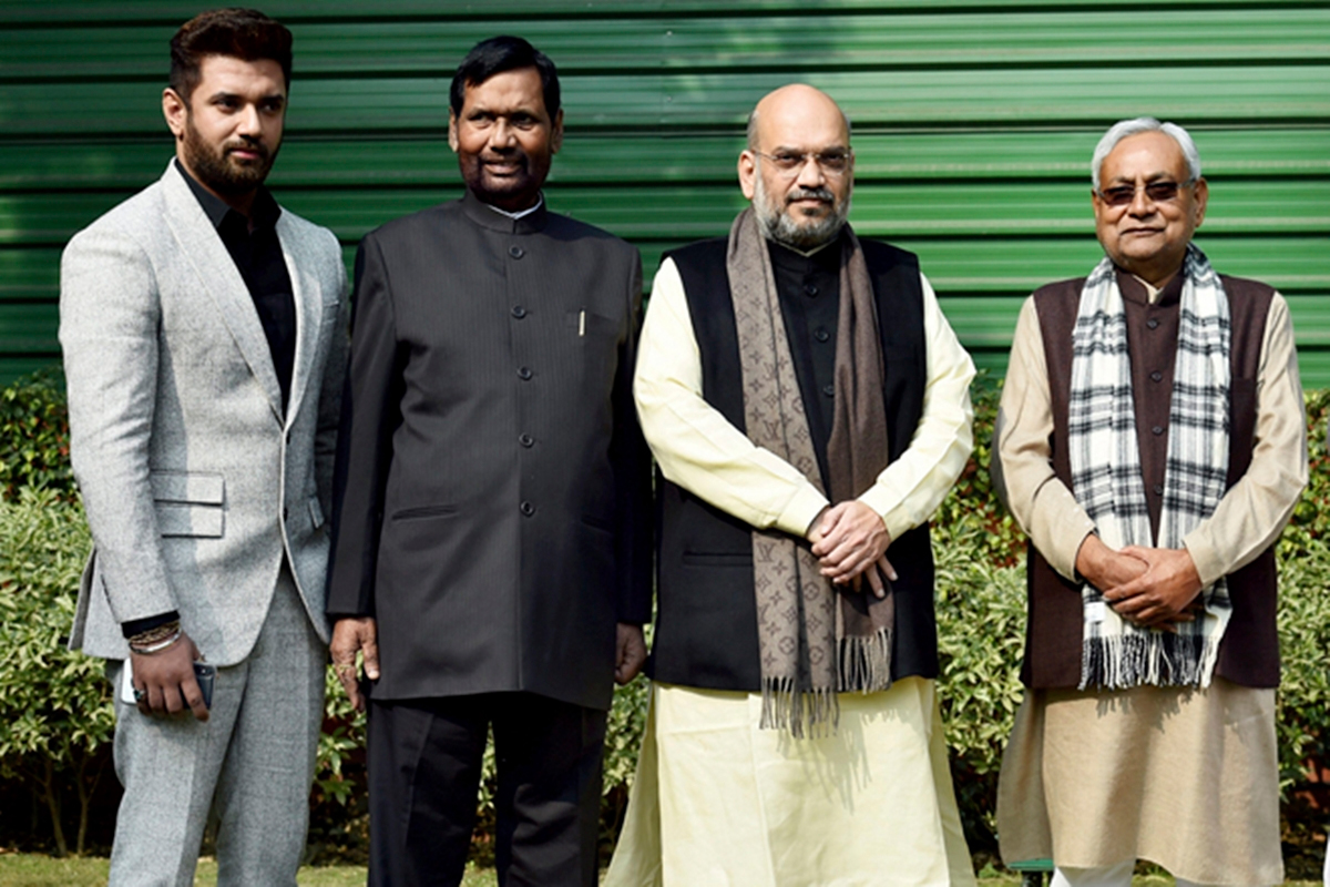 The NDA in Bihar comprises four parties -- BJP, JD(U), LJP and HAM. The NDA in Bihar comprises four parties -- BJP, JD(U), LJP and HAM.