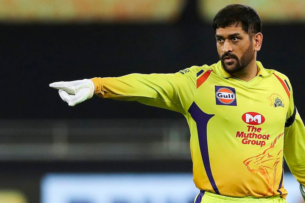 Chennai Super Kings (CSK) skipper MS Dhoni gestures during IPL 2020 cricket match against Delhi Capitals (DC), at Dubai International Cricket Stadium in Abu Dhabi. (PTI Photo/Sportzpics) Chennai Super Kings (CSK) skipper MS Dhoni gestures during IPL 2020 cricket match against Delhi Capitals (DC), at Dubai International Cricket Stadium in Abu Dhabi. (PTI Photo/Sportzpics)