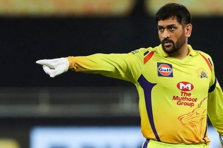 Chennai Super Kings (CSK) skipper MS Dhoni gestures during IPL 2020 cricket match against Delhi Capitals (DC), at Dubai International Cricket Stadium in Abu Dhabi. (PTI Photo/Sportzpics) Chennai Super Kings (CSK) skipper MS Dhoni gestures during IPL 2020 cricket match against Delhi Capitals (DC), at Dubai International Cricket Stadium in Abu Dhabi. (PTI Photo/Sportzpics)