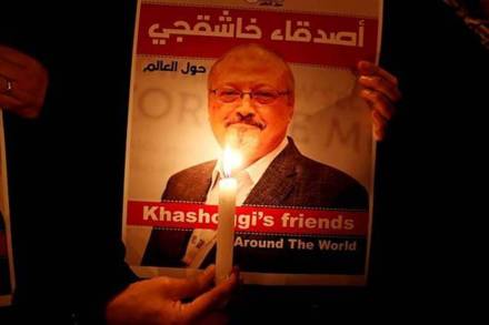 A demonstrator holds a poster with a picture of Saudi journalist Jamal Khashoggi (Reuters/File photo)
A demonstrator holds a poster with a picture of Saudi journalist Jamal Khashoggi (Reuters/File photo)