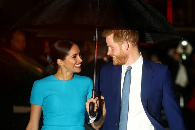 FILE PHOTO: Britain's Prince Harry and his wife Meghan, Duchess of Sussex, arrive at the Endeavour Fund Awards in London, Britain March 5, 2020. REUTERS/Hannah McKay/File Photo FILE PHOTO: Britain's Prince Harry and his wife Meghan, Duchess of Sussex, arrive at the Endeavour Fund Awards in London, Britain March 5, 2020. REUTERS/Hannah McKay/File Photo