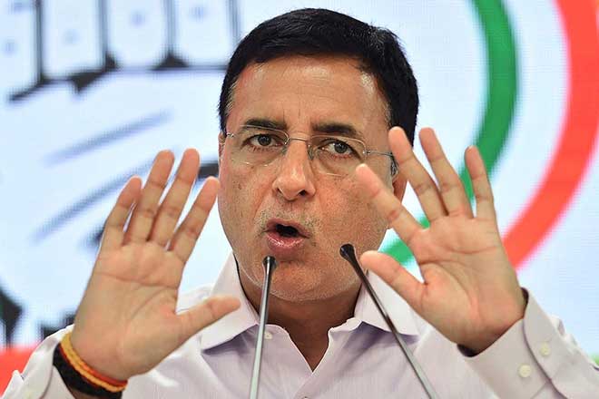 Congress spokesperson Randeep Singh Surjewala slams Modi government over economic slump. (file pic) Congress spokesperson Randeep Singh Surjewala slams Modi government over economic slump. (file pic)