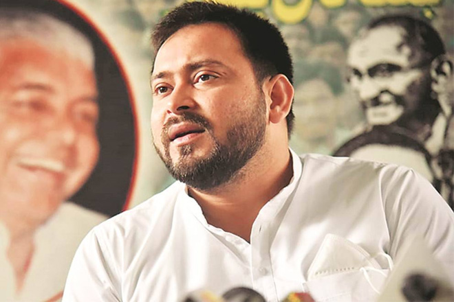 RJD leader Tejashwi Yadav. (file) RJD leader Tejashwi Yadav. (file)