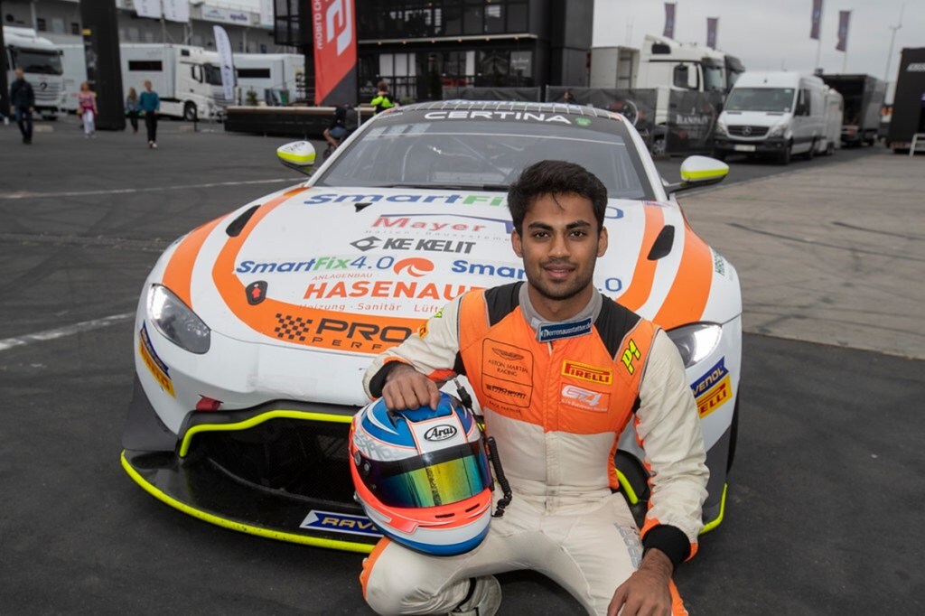 akhil rabindra aston martin racing driver academy
