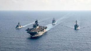 The Taiwan Strait is a busy transit route to and from the South China Sea.