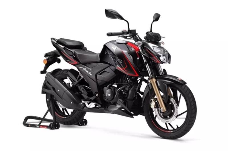 5. TVS Apache RTR 200 4V: 2020 TVS Apache RTR 200 4V produces 20.2 hp and 16.8 Nm, and the engine is paired with a five-speed transmission. The BS6 model has had a styling refresh along with features like Glide Through Technology (GTT), Smart Xonnect through which lets you connect your smartphone via Bluetooth, and and all-LED headlamp. It is priced at Rs 1.25 lakh (ex-showroom)
